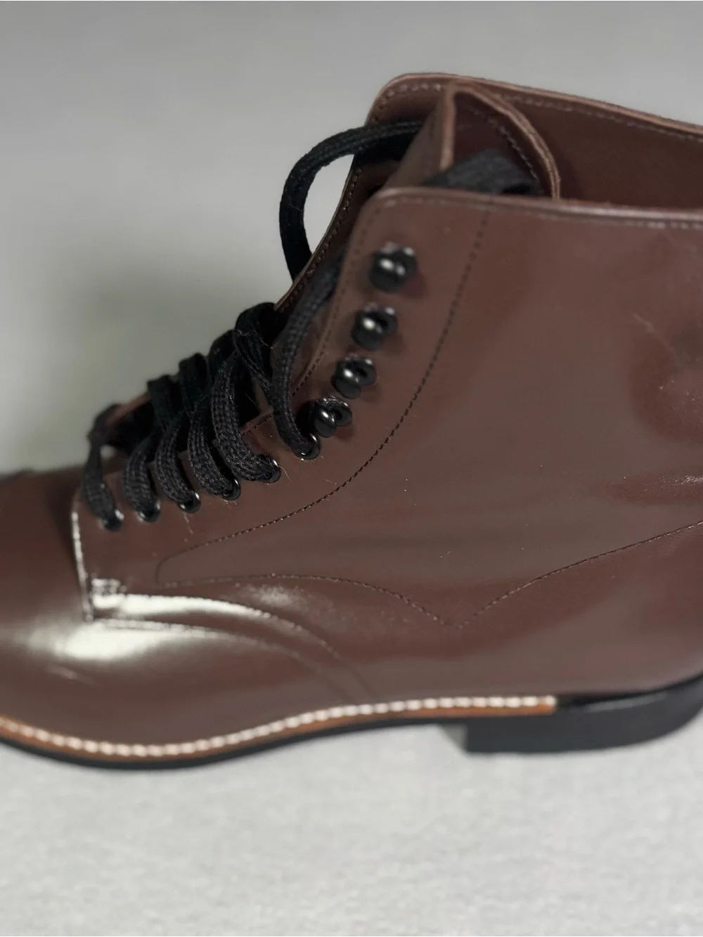 Stacy Adams Madison Men's Boots 9D Brown Kidskin Leather Cap Toe 00015-02 NWOB